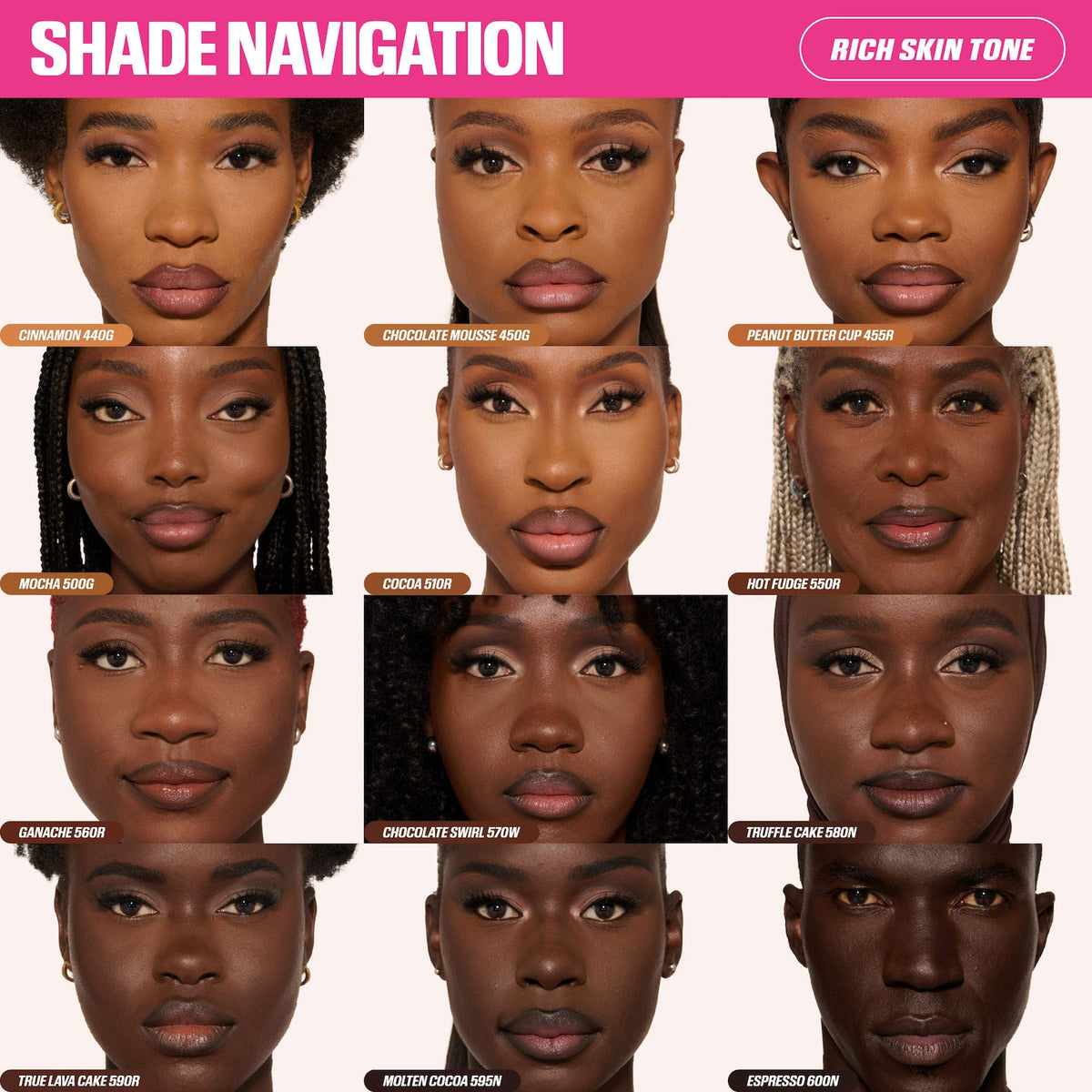 Huda Beauty Easy Blur Natural Airbrush Foundation with Niacinamide - Chocolate Swirl 570W