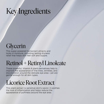 Summer Fridays Jet Lag Overnight Eye Serum for Fine Lines & Wrinkles with Gentle Retinol Blend - 15 ml