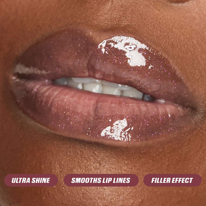 Huda Beauty Faux Filler Shiny Non-Sticky Lip Gloss