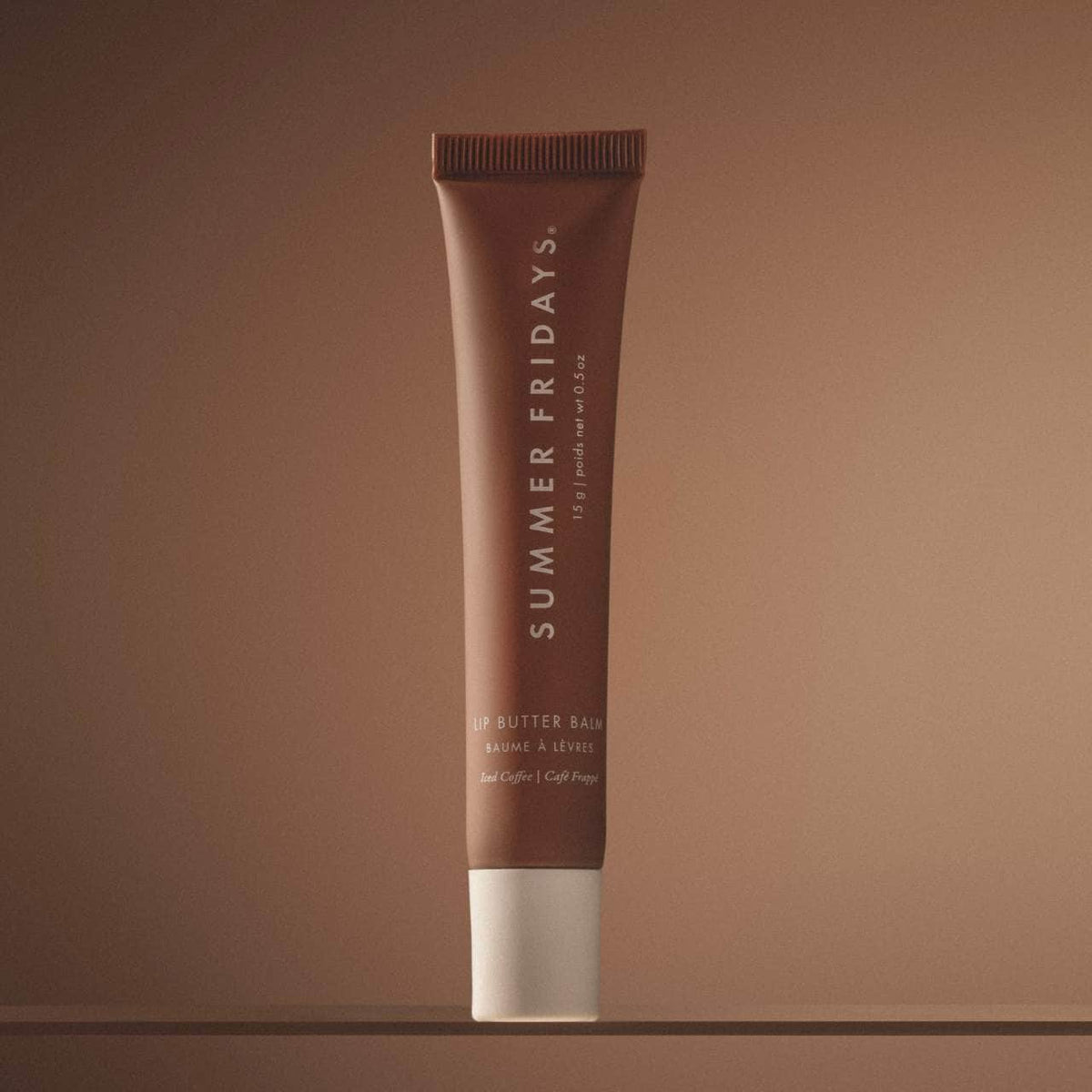 Summer Fridays Lip Butter Balm Treatment for Hydration + Nourishing Shine - Iced Coffee - sheer cocoa