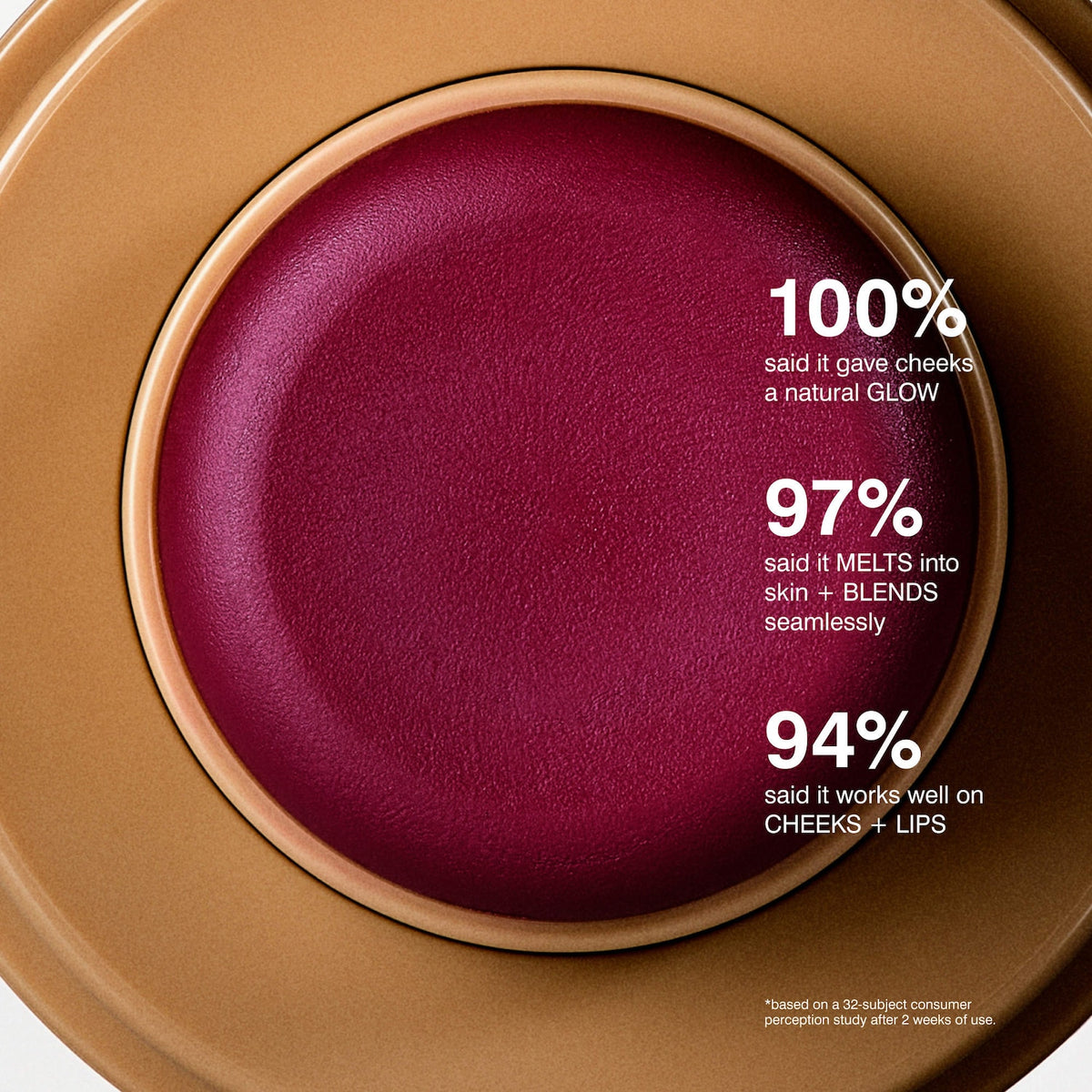 Rhode Pocket Blush Buildable Hydrating Cream Blush - Date Cake - warm red berry