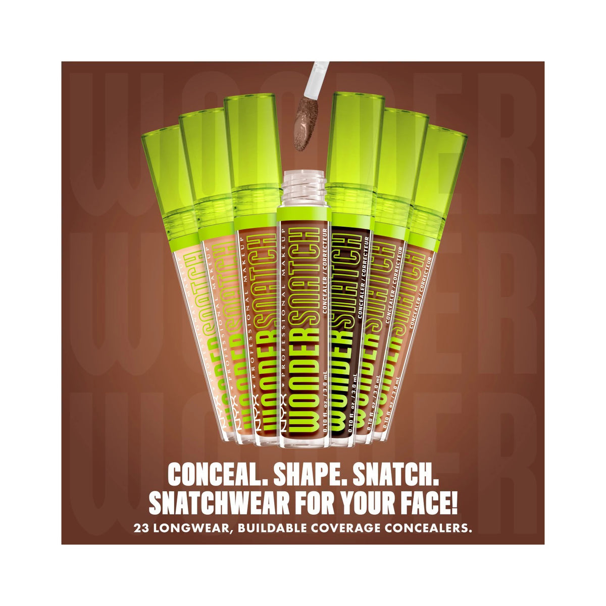 NYX Professional Makeup Wonder Snatch Concealer, Liquid Concealer, Up to 24h Hydration, Waterproof Wear