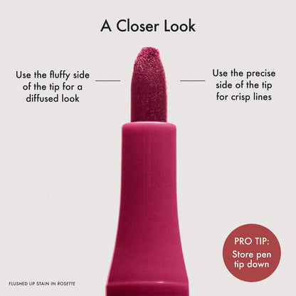 Summer Fridays Flushed Lip Stain 12HR Long-Lasting Lip Tint