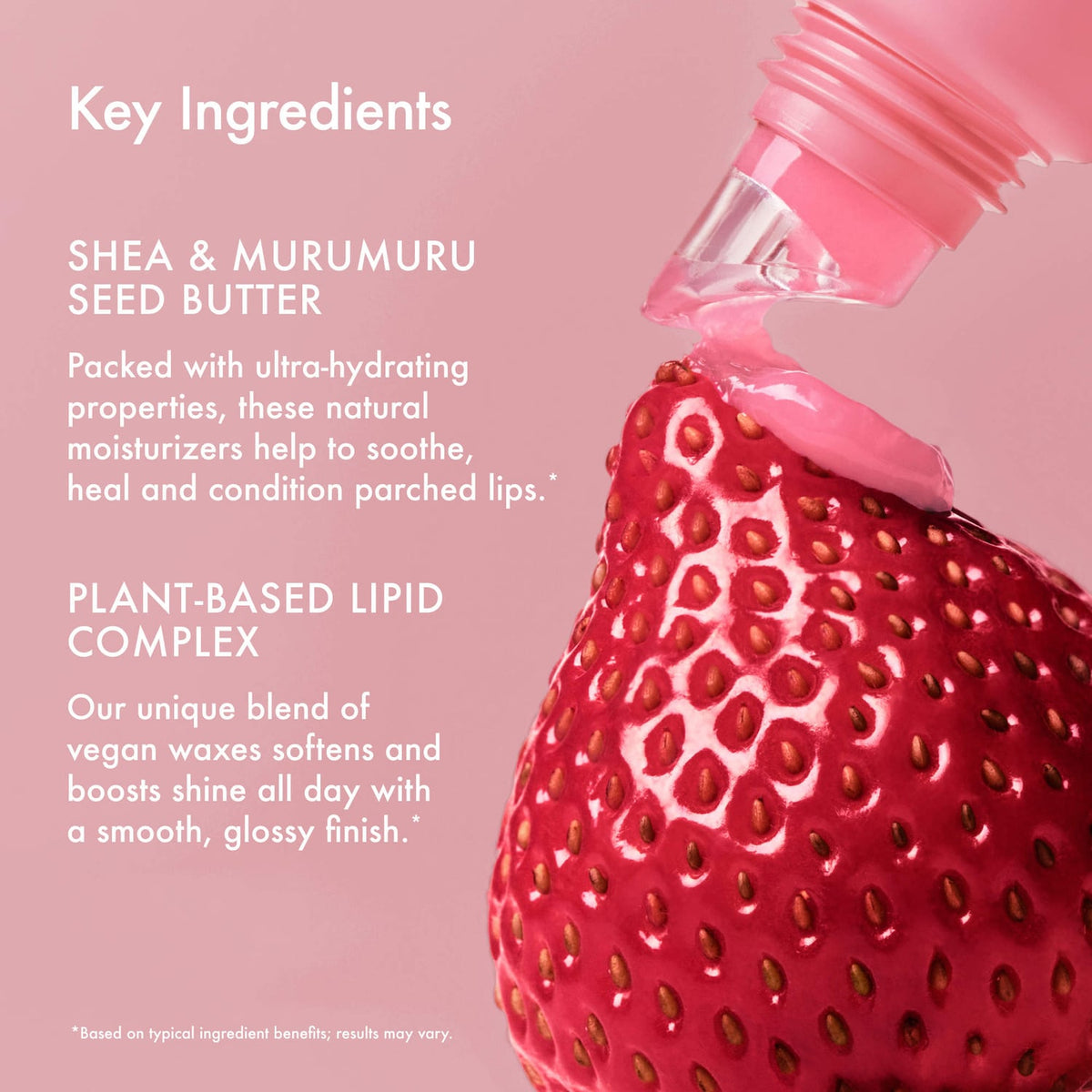 Summer Fridays Lip Butter Balm Treatment for Hydration + Nourishing Shine - Strawberry Soft Serve