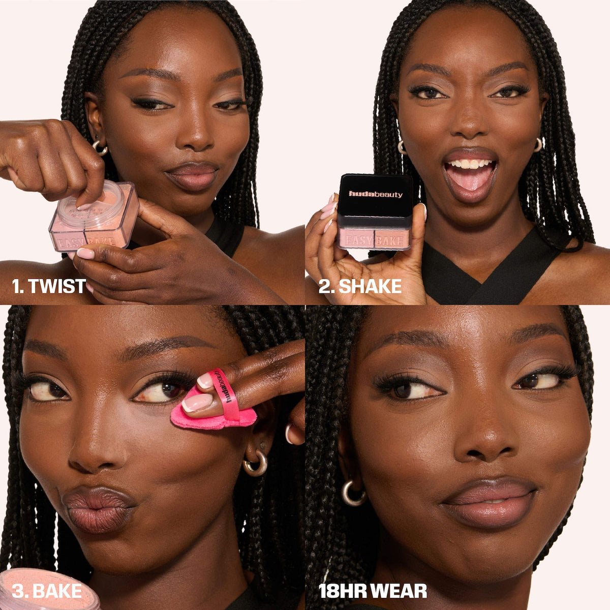 Huda Beauty Easy Bake Loose Powder Brightening + Correcting Duo - Pink Ube