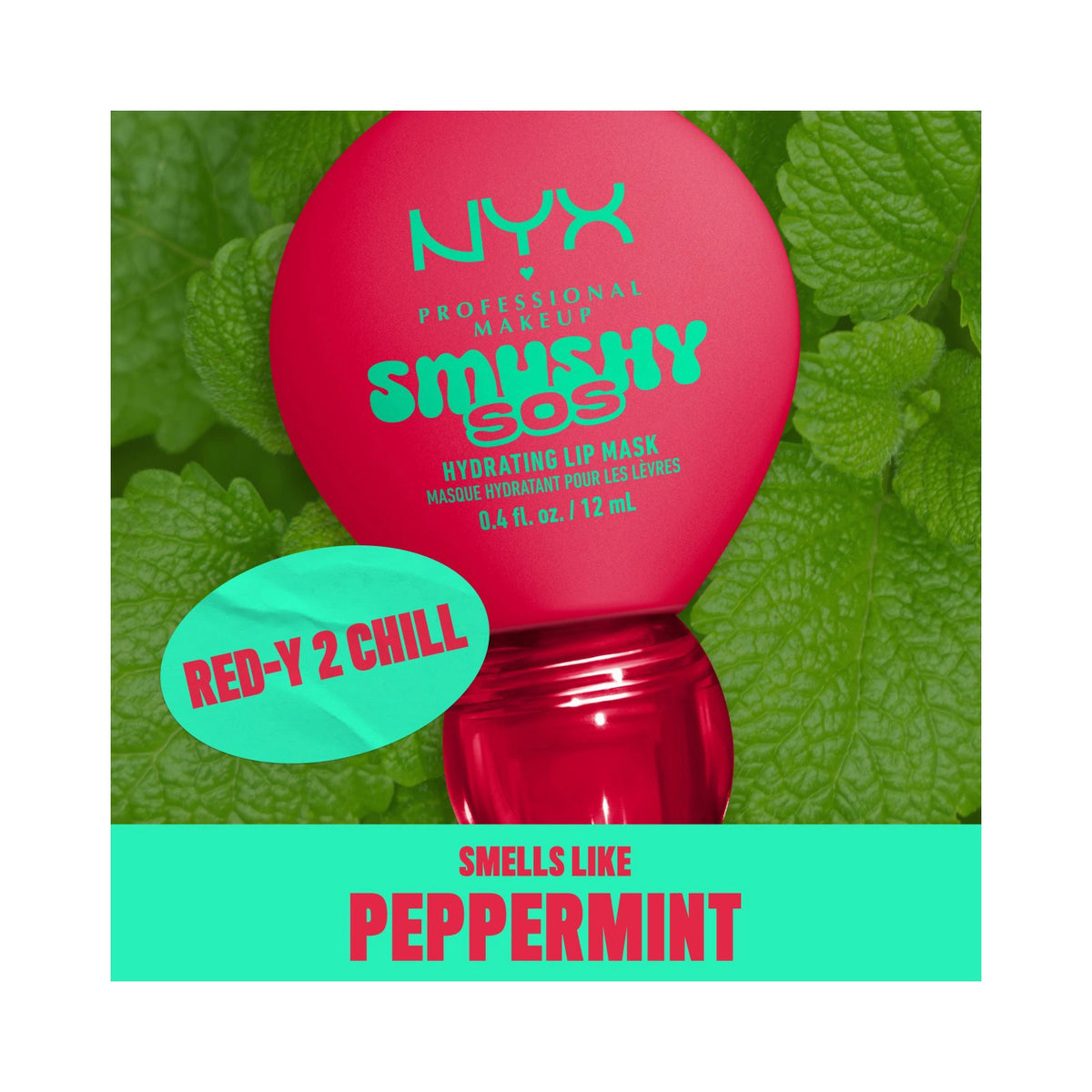 NYX Professional Makeup Smushy SOS Hydrating Lip Mask 12HR Hydration Glossy Shine