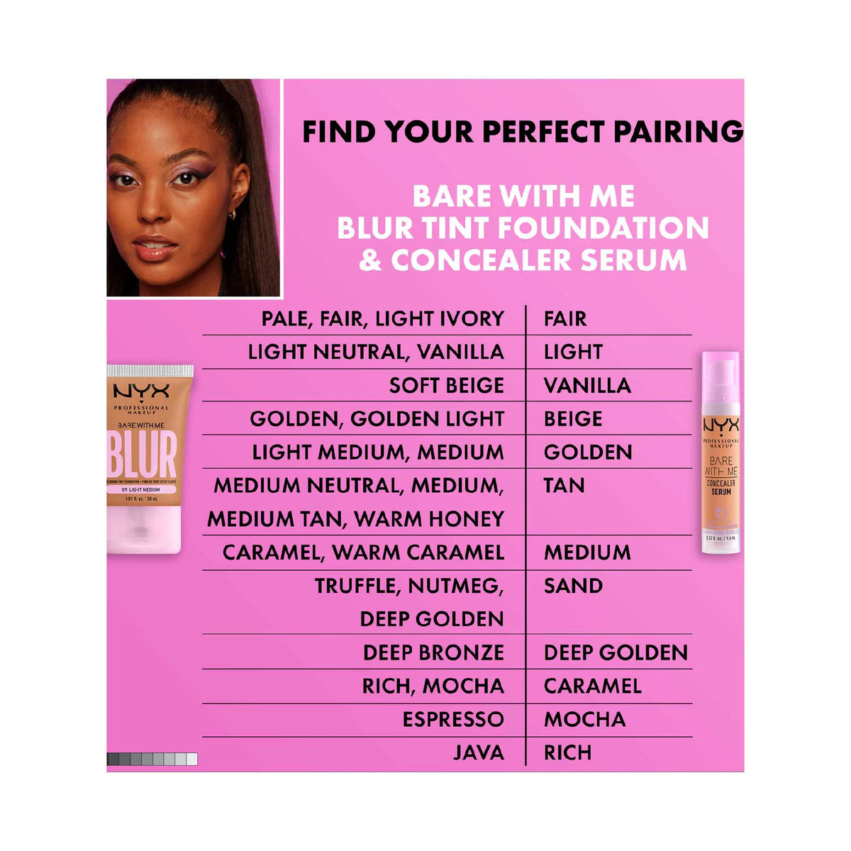 NYX Professional Makeup Bare With Me Blur Tint Foundation