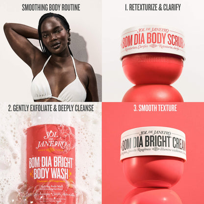Sol de Janeiro Bom Dia Body Scrub 10% AHA BHA Resurfacing Complex + Crushed Maracujá Seeds - 220 g