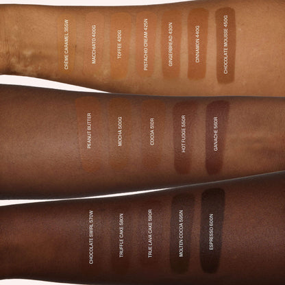 Huda Beauty Easy Blur Natural Airbrush Foundation with Niacinamide - Chocolate Swirl 570W
