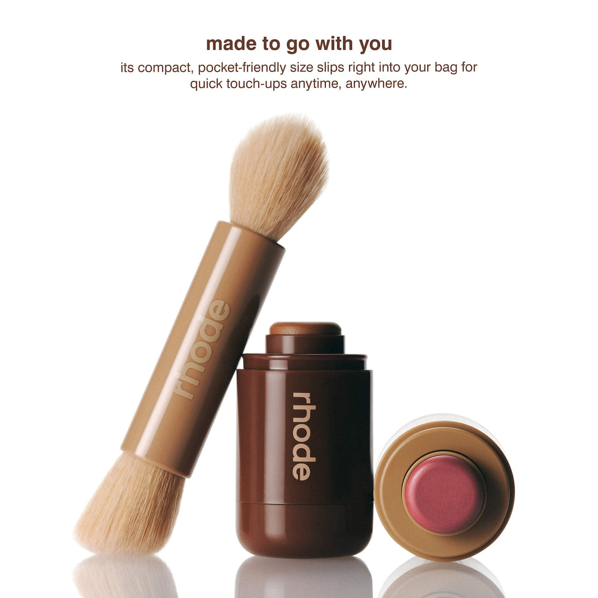 Rhode Pocket Brush Double-Ended Makeup Brush - 00