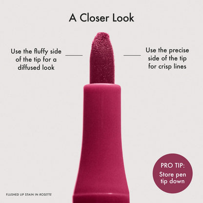 Summer Fridays Flushed Lip Stain 12HR Long-Lasting Lip Tint