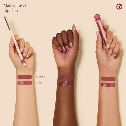 Rare Beauty by Selena Gomez Mauve Faves Lip Duo Makeup Gift Set - SKU-3014602