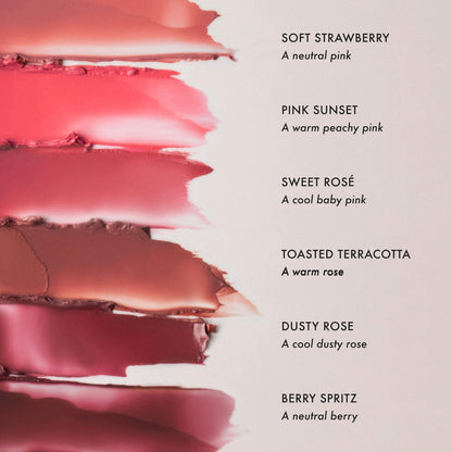 Summer Fridays Blush Butter Balm Hydrating Cream Blush with Peptides - Soft Strawberry - neutral pink