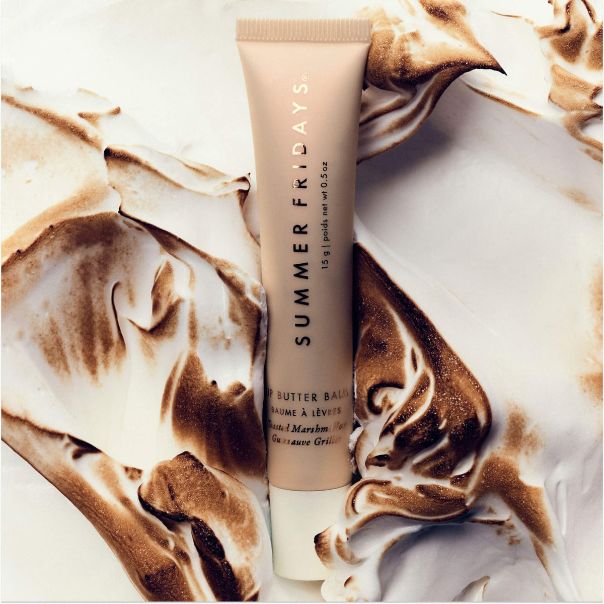 Summer Fridays Lip Butter Balm Treatment for Hydration + Nourishing Shine - Toasted Marshmallow