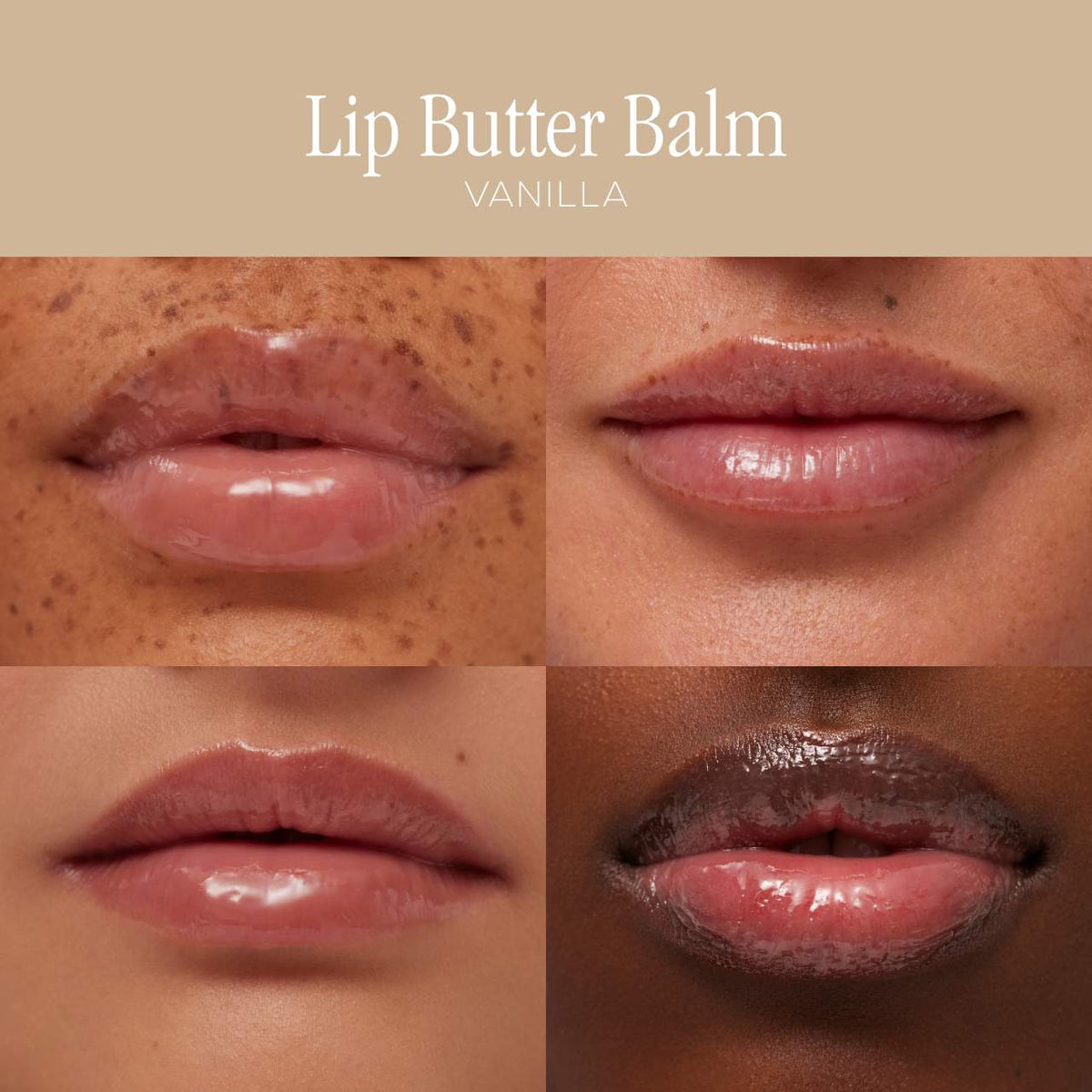 Summer Fridays Lip Butter Balm Treatment for Hydration + Nourishing Shine - Vanilla - sheer clear