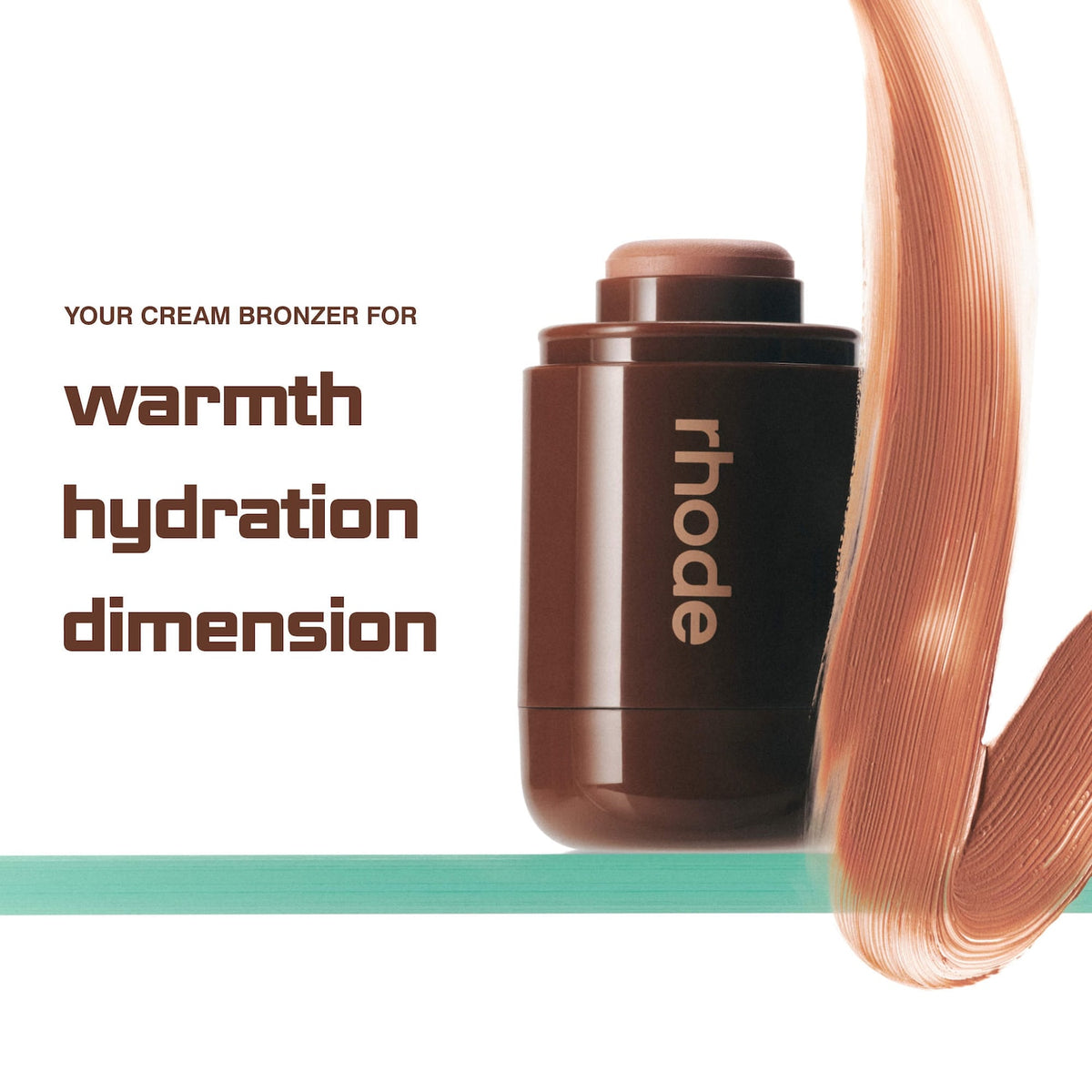 Rhode Pocket Bronze Long-Wearing Cream Bronzer - pebble