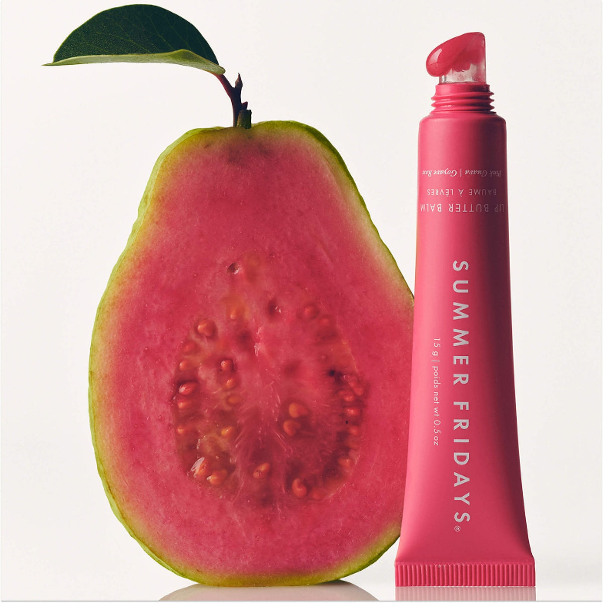 Summer Fridays Lip Butter Balm Treatment for Hydration + Nourishing Shine - Pink Guava