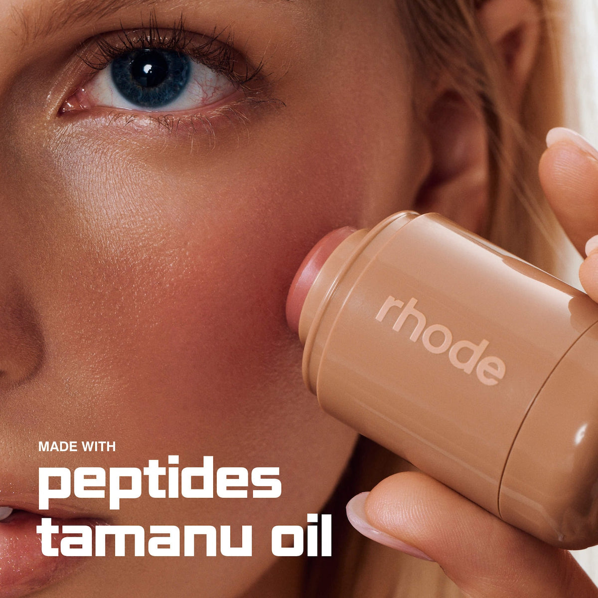 Rhode Pocket Blush Buildable Hydrating Cream Blush - Tan Line - pinky tan