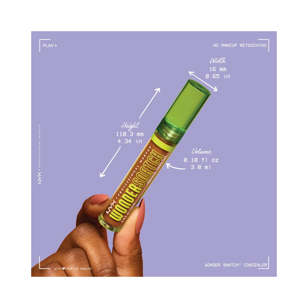 NYX Professional Makeup Wonder Snatch Concealer, Liquid Concealer, Up to 24h Hydration, Waterproof Wear