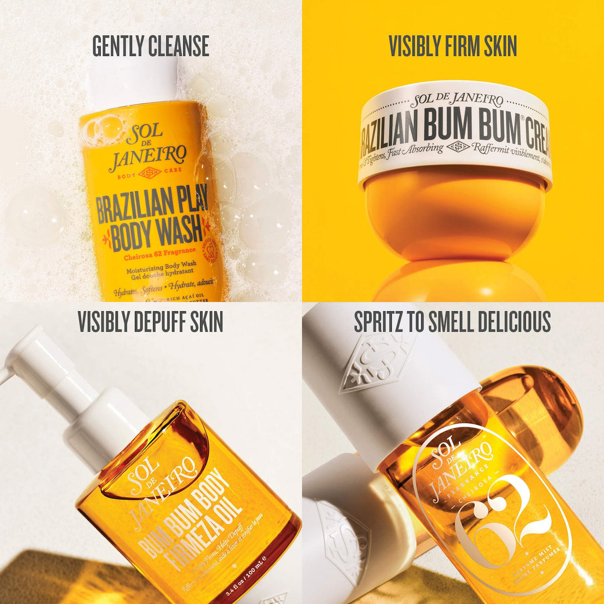 Sol de Janeiro Mini Cheirosa 62 Bum Bum Hair & Body Perfume Mist - 90 ml