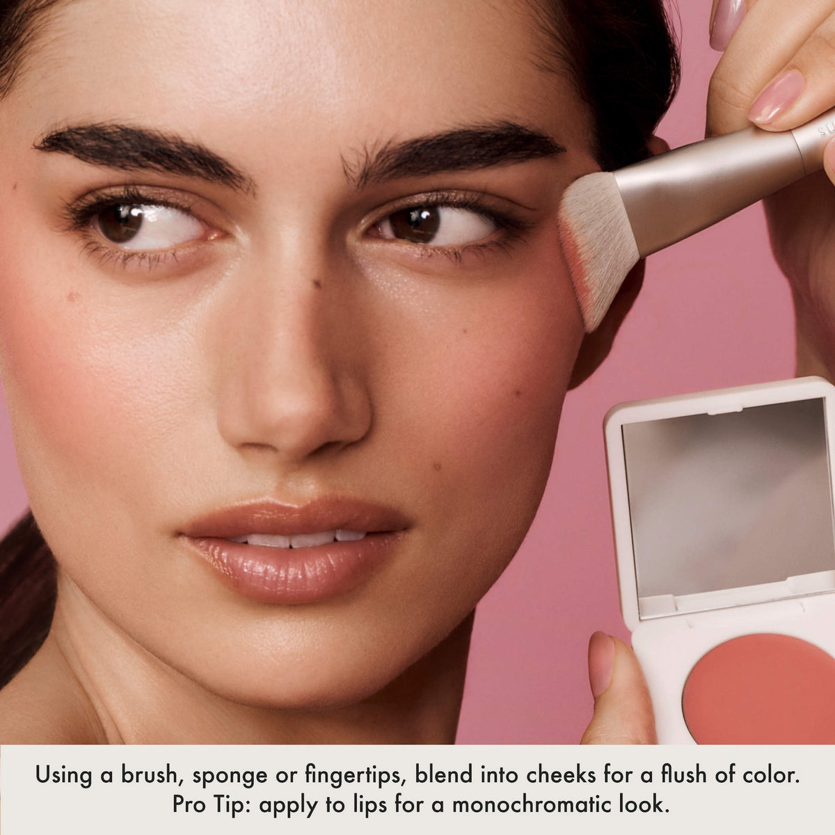 Summer Fridays Blush Butter Balm Hydrating Cream Blush with Peptides - Sweet Rosé - cool baby pink
