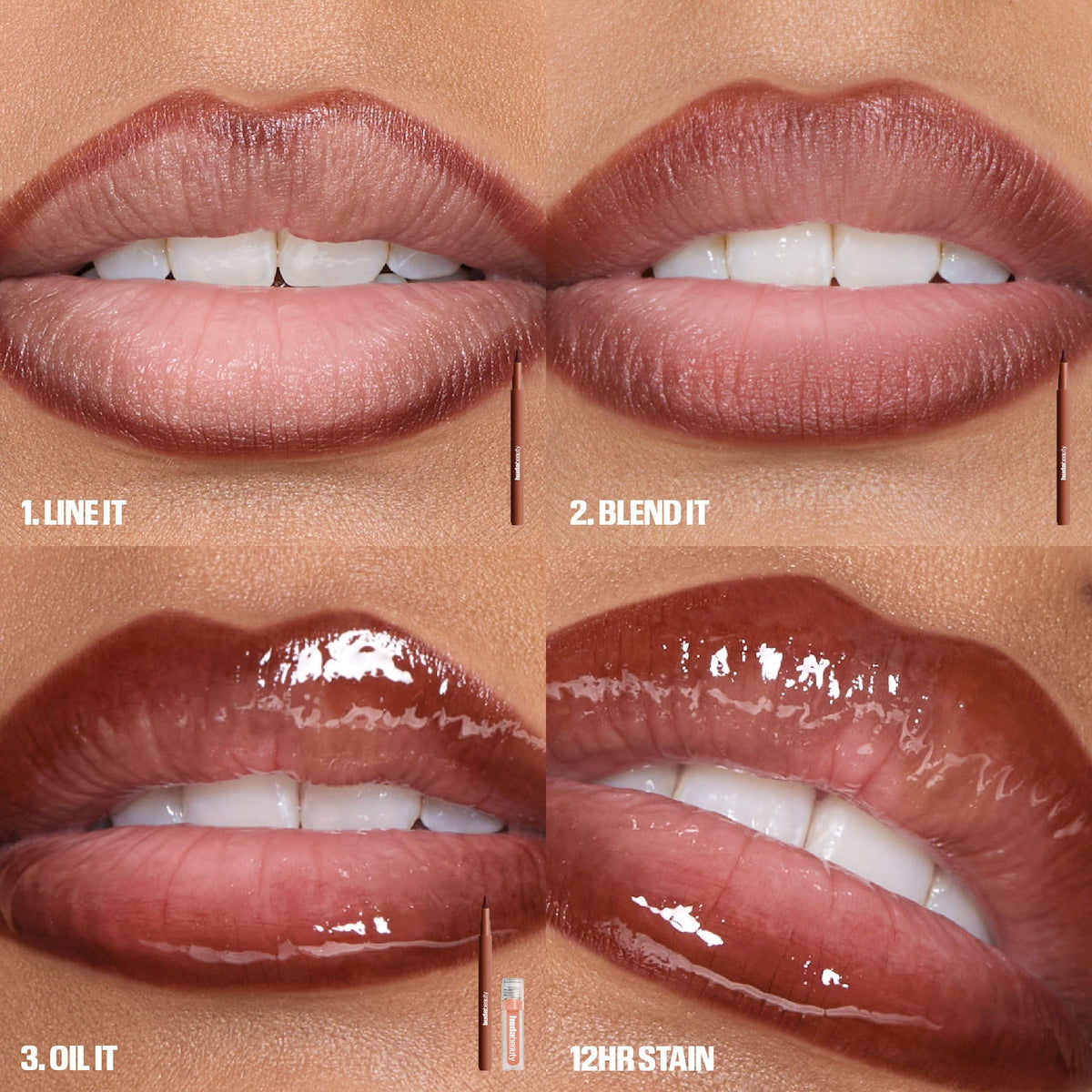 Huda Beauty Lip Contour Lip Stain for 12-Hour Wear