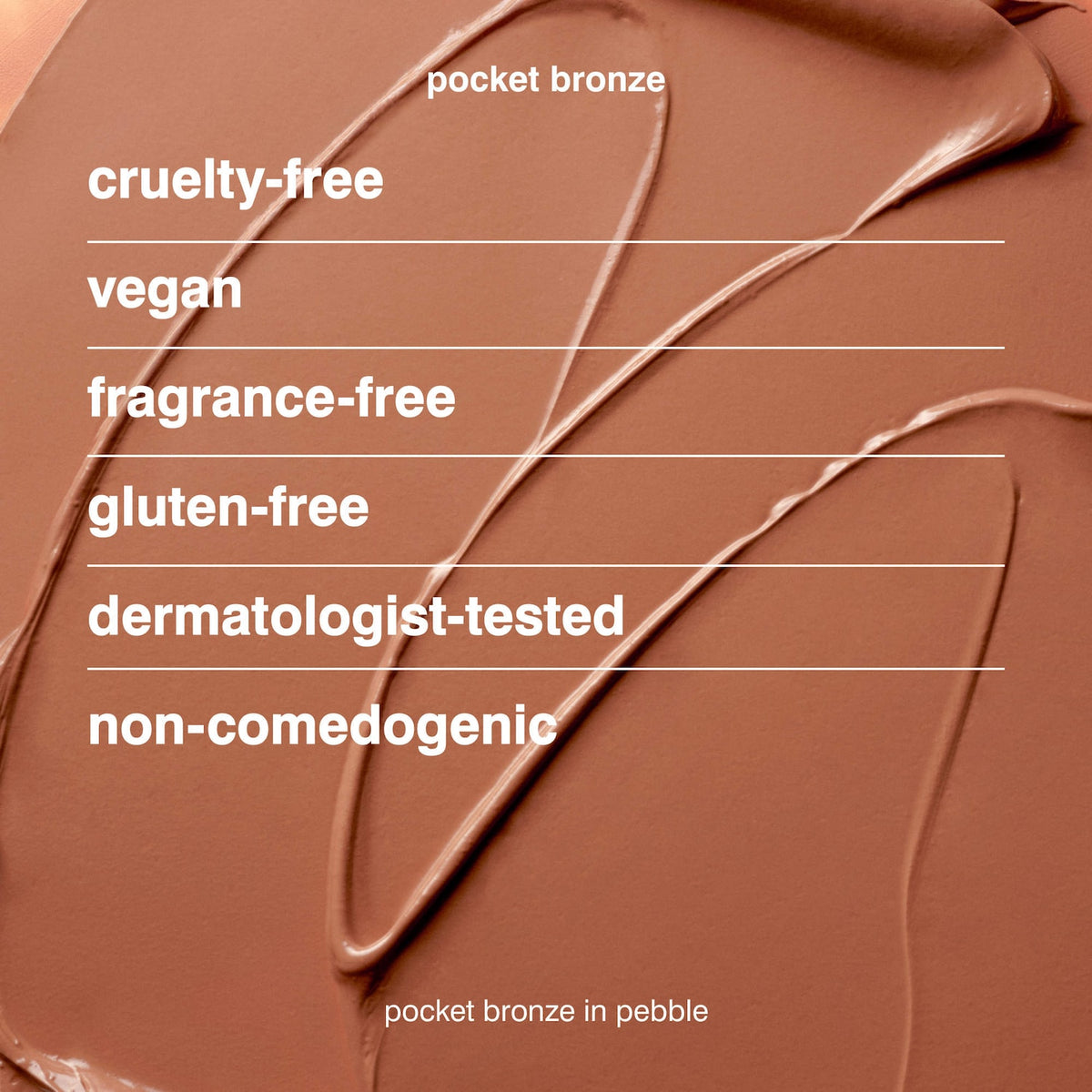 Rhode Pocket Bronze Long-Wearing Cream Bronzer - pebble