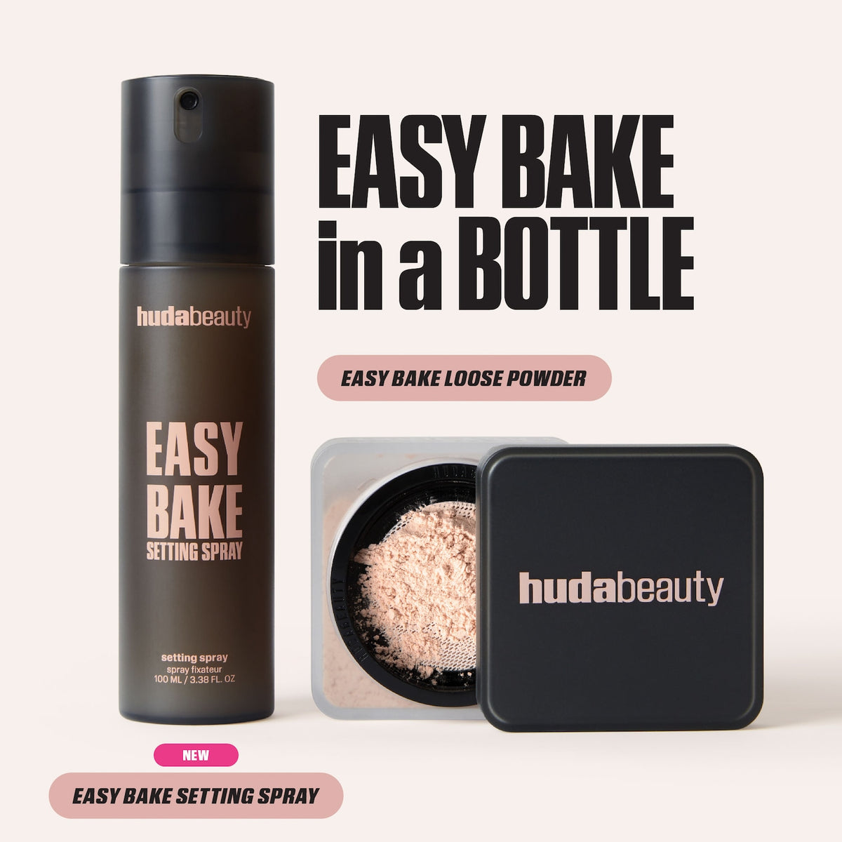 Huda Beauty Easy Bake Blurring Setting Spray with 16-Hour Wear - 100 ml