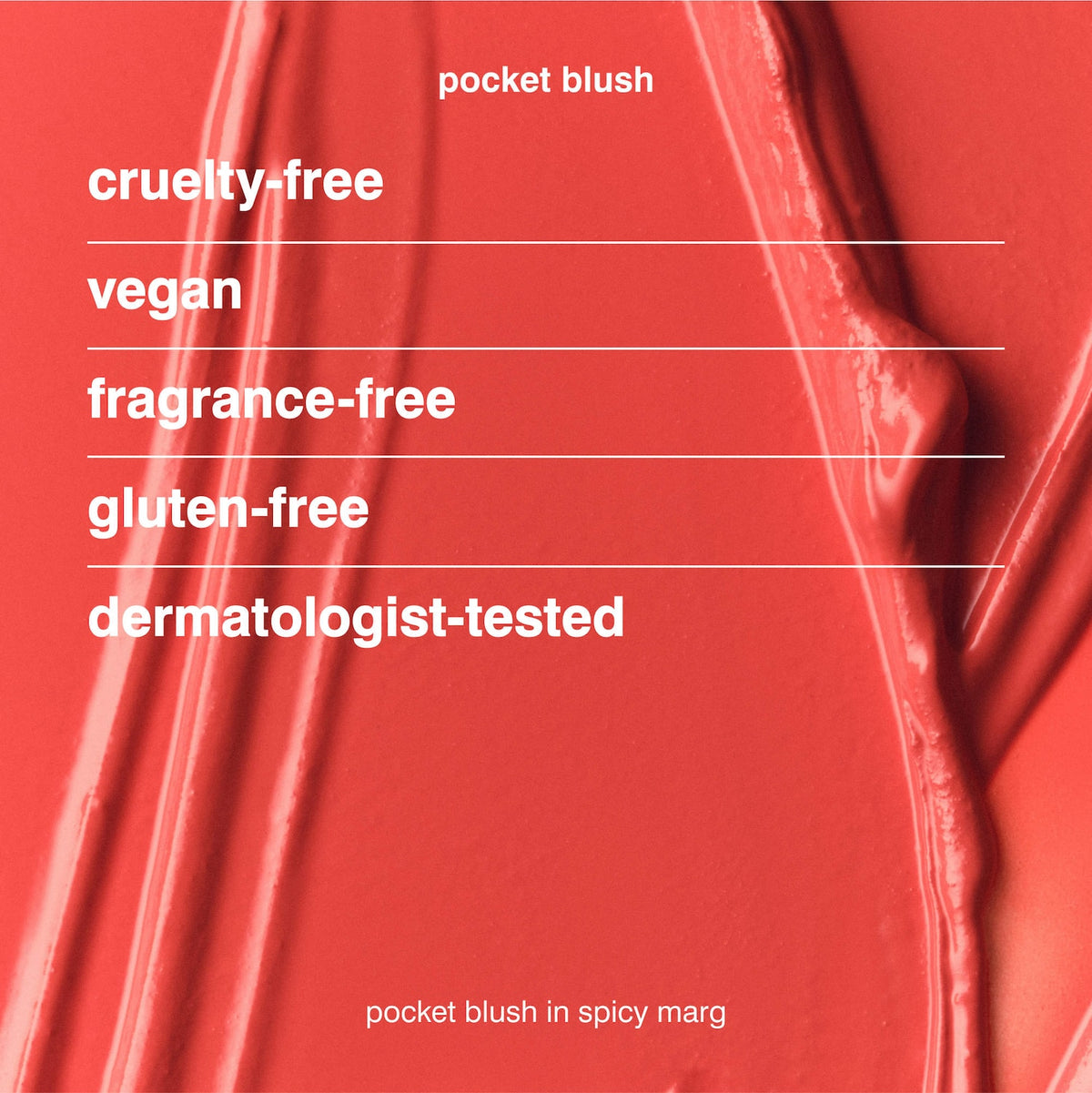 Rhode Pocket Blush Buildable Hydrating Cream Blush - Spicy Marg - bright coral