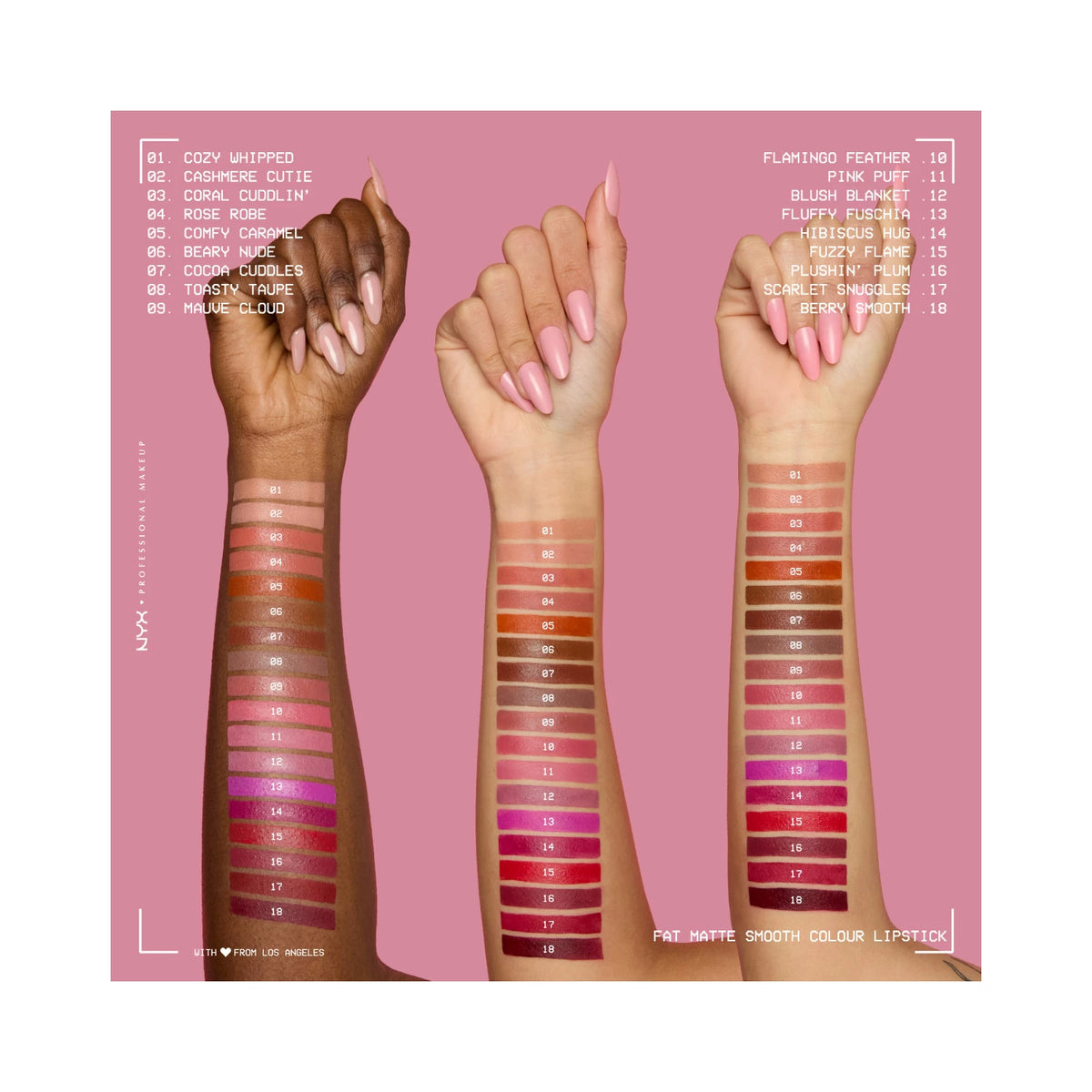 NYX Professional Makeup Fat Matte Smooth Colour Lipstick
