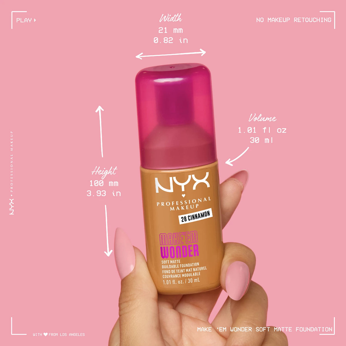 NYX Professional Makeup Make EM Wonder 24H Soft Matte Foundation
