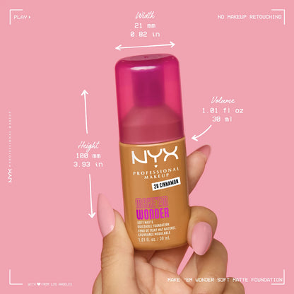 NYX Professional Makeup Make EM Wonder 24H Soft Matte Foundation