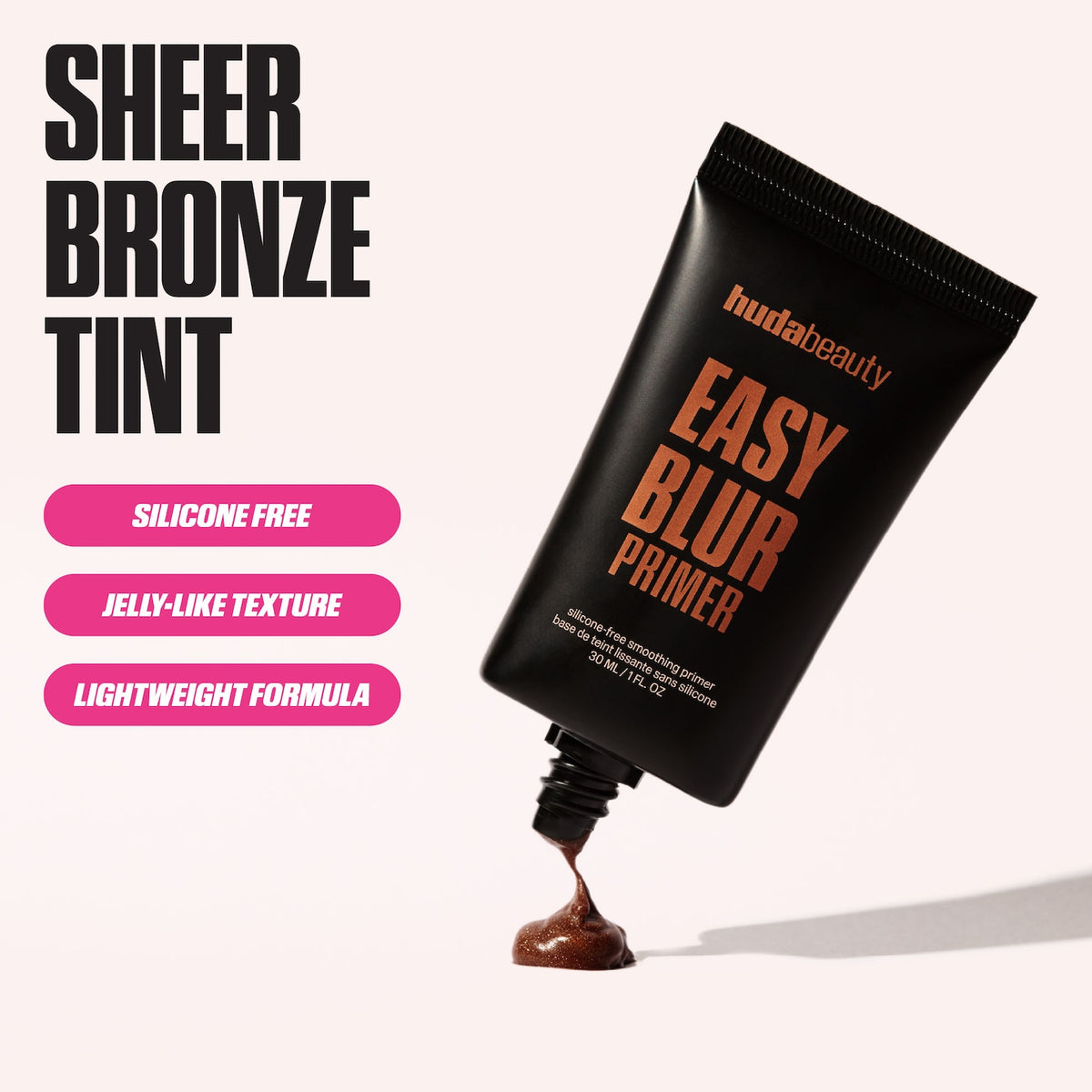 Huda Beauty Easy Blur Silicone-Free Smoothing & Pore-Minimizing Primer - Bronze Fudge
