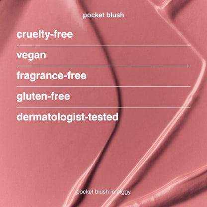 Rhode Pocket Blush Buildable Hydrating Cream Blush - Piggy - baby pink