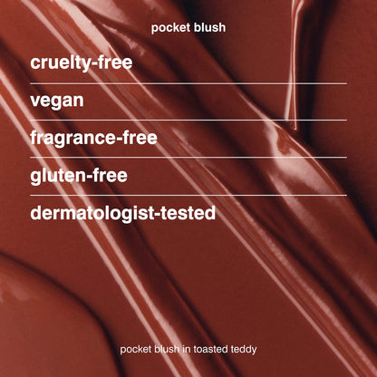 Rhode Pocket Blush Buildable Hydrating Cream Blush - Toasted Teddy - bronze terracotta