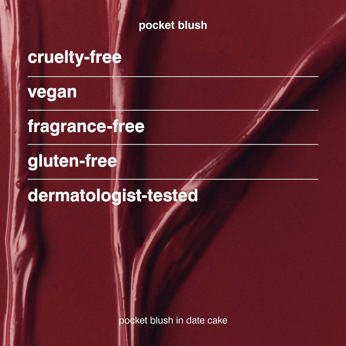 Rhode Pocket Blush Buildable Hydrating Cream Blush - Date Cake - warm red berry