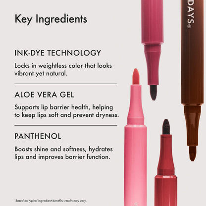 Summer Fridays Flushed Lip Stain 12HR Long-Lasting Lip Tint