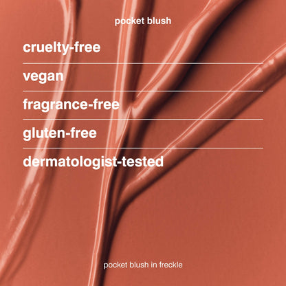 Rhode Pocket Blush Buildable Hydrating Cream Blush - Freckle - neutral peach