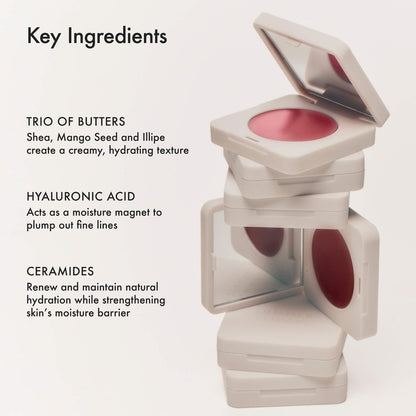 Summer Fridays Blush Butter Balm Hydrating Cream Blush with Peptides - Sweet Rosé - cool baby pink