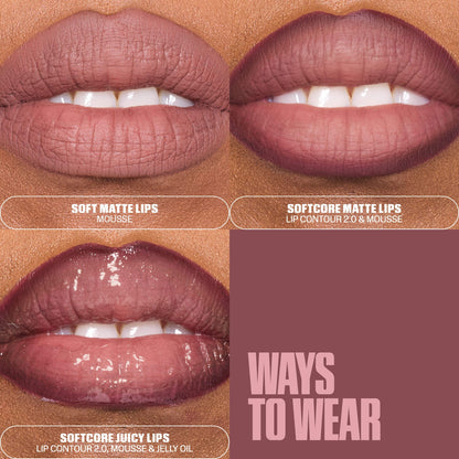 Huda Beauty Liquid Matte Mousse Soft Blur Lip Cream - Rich Brown