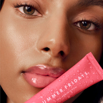 Summer Fridays Lip Butter Balm Treatment for Hydration + Nourishing Shine - Pink Guava