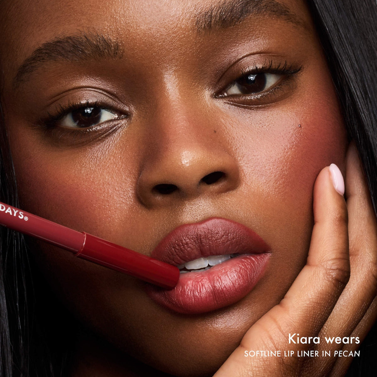 Summer Fridays SoftLine Lip Liner Creamy Sculpting Lip Pencil - Pecan - deep warm maroon
