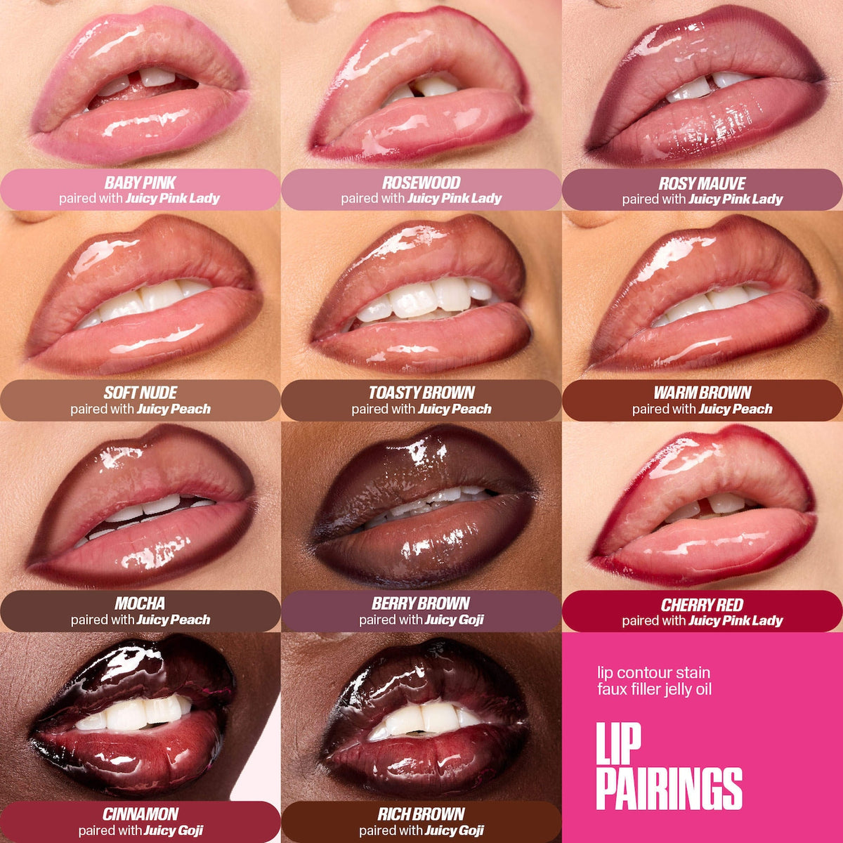 Huda Beauty Lip Contour Lip Stain for 12-Hour Wear