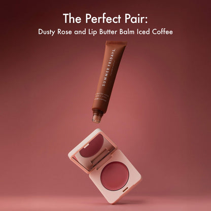 Summer Fridays Blush Butter Balm Hydrating Cream Blush with Peptides - Dusty Rose - cool dusty rose