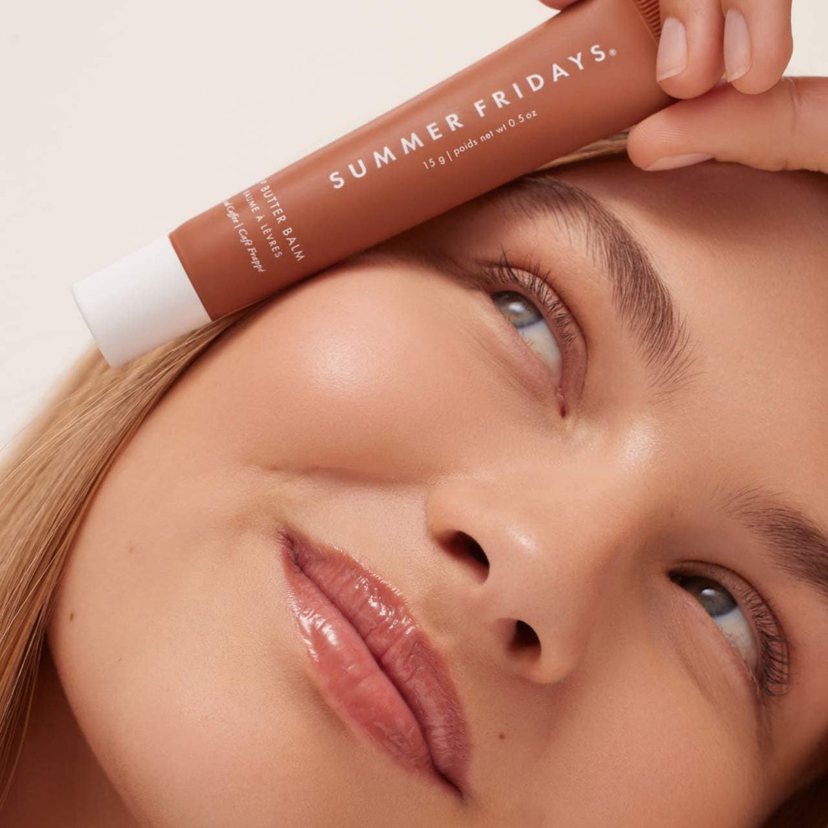 Summer Fridays Lip Butter Balm Treatment for Hydration + Nourishing Shine - Iced Coffee - sheer cocoa