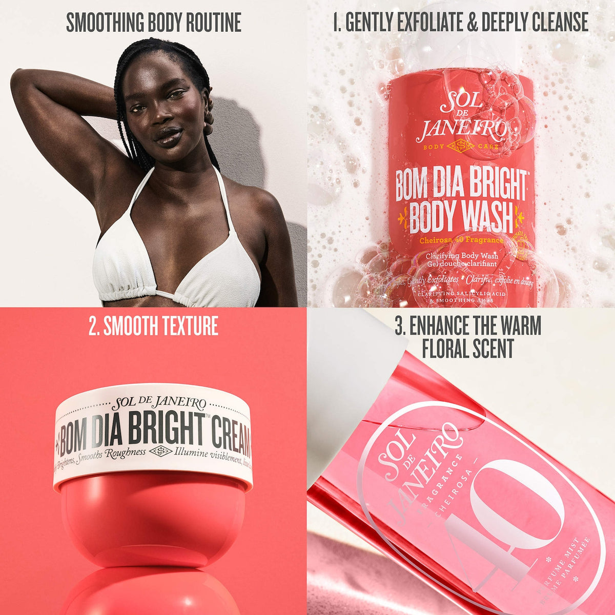 Sol de Janeiro Mini Bom Dia Bright™ Visibly Brightening and Smoothing Body Cream with Vitamin C - 75 ml