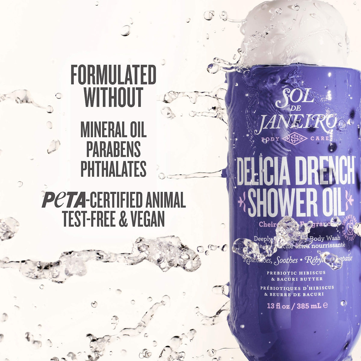 Sol de Janeiro Delícia Drench™ Moisturizing Shower Oil for Dry Skin - 385 ml
