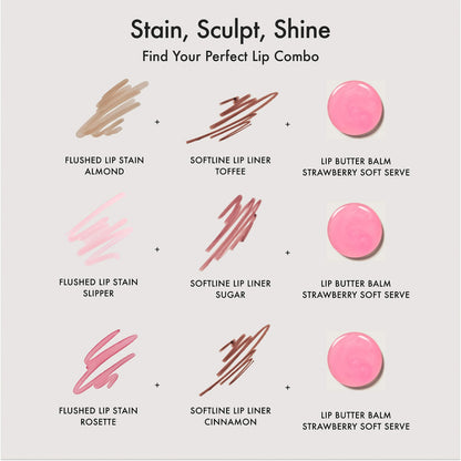 Summer Fridays Lip Butter Balm Treatment for Hydration + Nourishing Shine - Strawberry Soft Serve