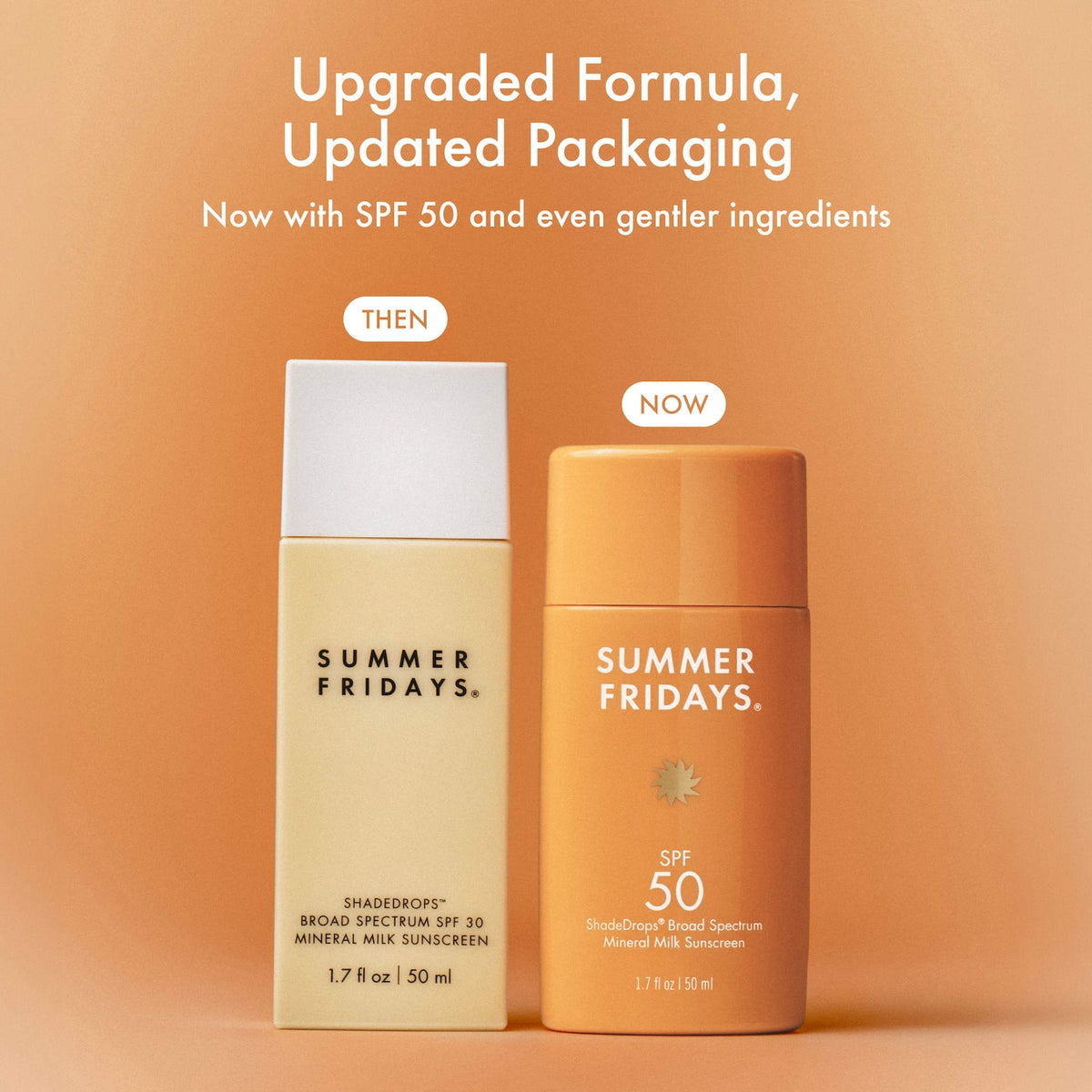 Summer Fridays ShadeDrops Broad Spectrum SPF 50 Daily Mineral Milk Sunscreen - 50 ml