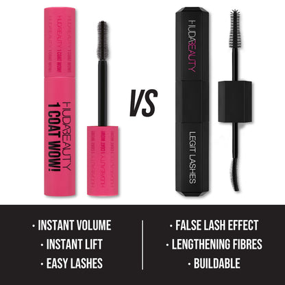 Huda Beauty 1 Coat WOW! Extra Volumizing and Lifting Mascara - Mini 7 ml